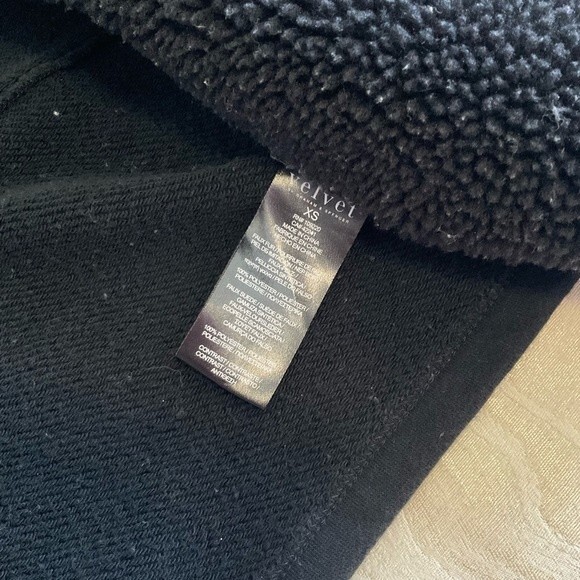 Velvet by Graham and Spencer Faux Shearling Waterfall Moto Women's Jacket XS - Picture 6 of 7